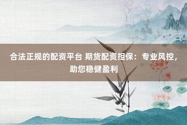 合法正规的配资平台 期货配资担保：专业风控，助您稳健盈利