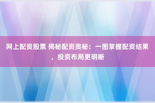 网上配资股票 揭秘配资奥秘：一图掌握配资结果，投资布局更明晰